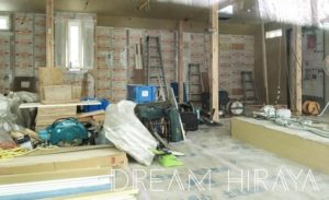 ◆積水ハウスの平屋！木工事！壁補強・断熱材・石膏ボード・床暖房・フローリング施工！◆